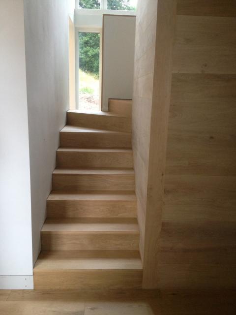 oak stair case